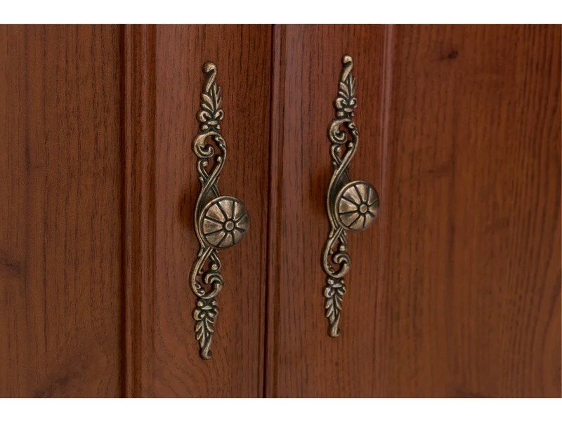 Kent — 2-Door Wardrobe with Drawer | 110 cm | Chestnut