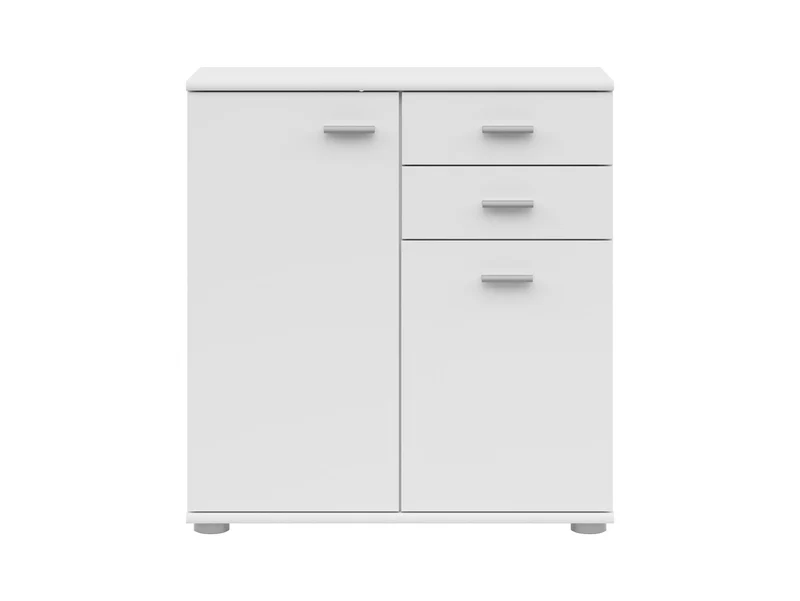 Noeda Chest of Drawers 70.9cm – White | 2 Drawers & 3 Shelves