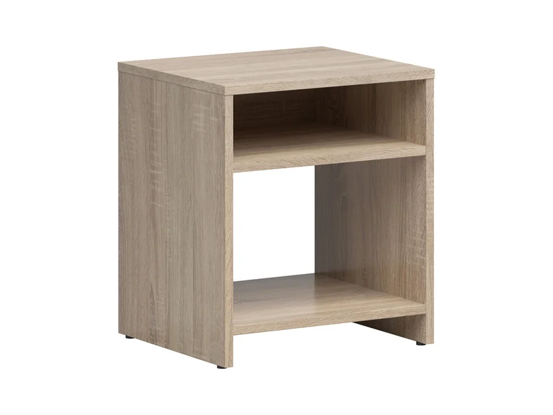Neno Bedside Table 40×45.5 cm – Open Shelf | Sonoma Oak