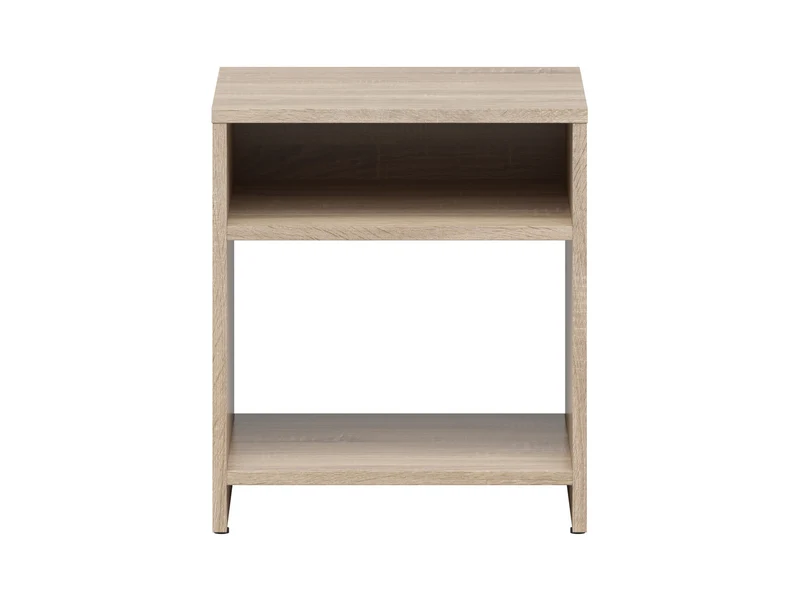 Neno Bedside Table 40×45.5 cm – Open Shelf | Sonoma Oak