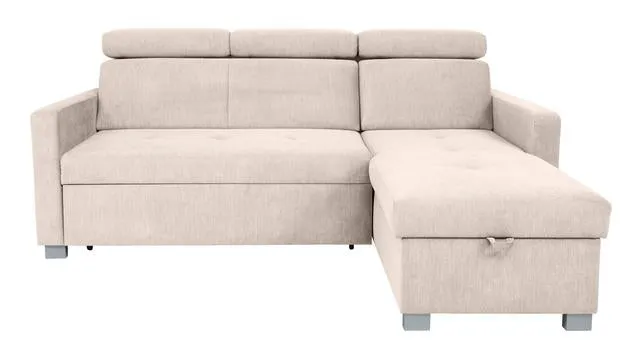 Brico Corner Sofa Bed 204×168 cm – Reversible, Dolphin Mechanism, Adjustable Headrests & Bedding Storage