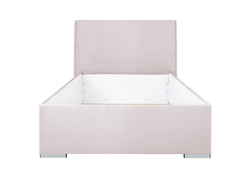 Cosala III Upholstered Bed 120×200 cm – Tall Smooth Headboard, Choice of Fabric | Frame & Mattress Optional