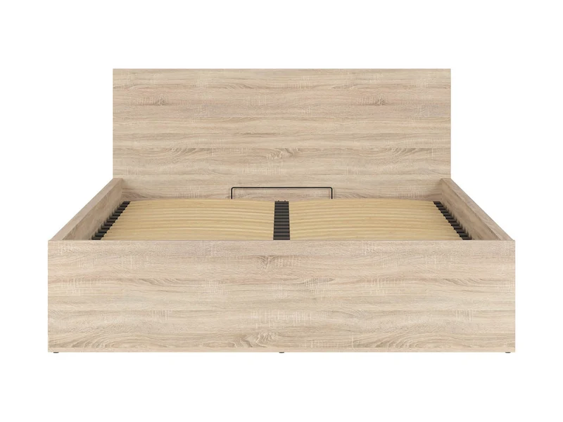 Tetrix — Double Bed 160 × 200 cm with Storage | Sonoma Oak