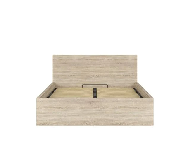 Tetrix — Double Bed 160 × 200 cm with Storage | Sonoma Oak