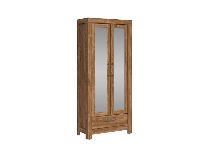 Gent — Closed Wardrobe with Mirror Doors & Drawer