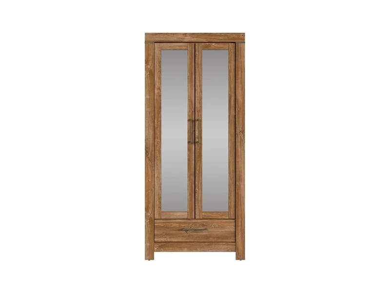 Gent — Closed Wardrobe with Mirror Doors & Drawer