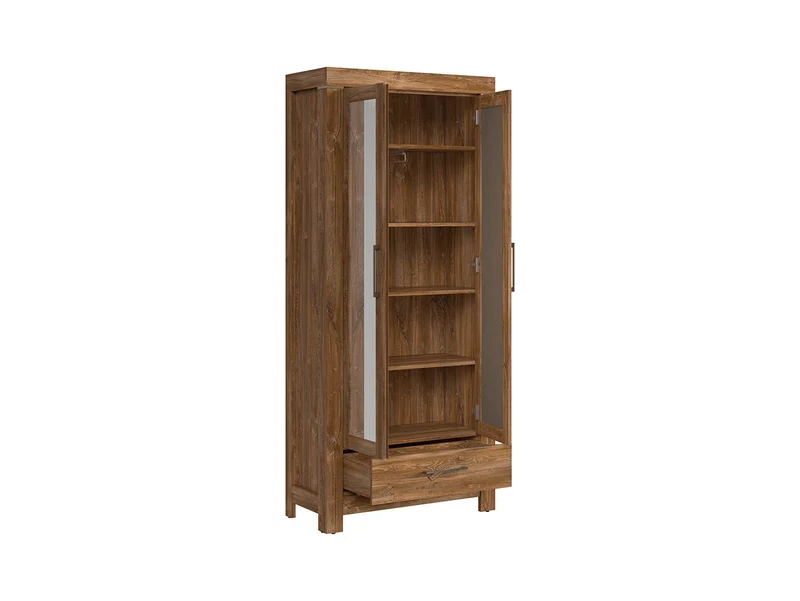 Gent — Closed Wardrobe with Mirror Doors & Drawer