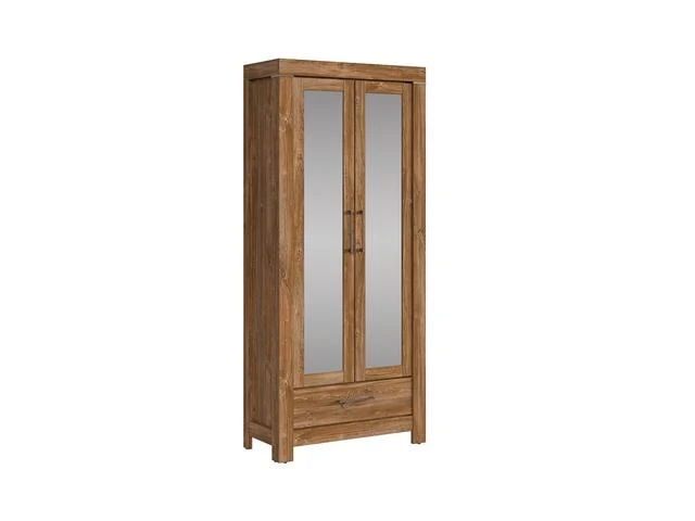 Gent — Closed Wardrobe with Mirror Doors & Drawer
