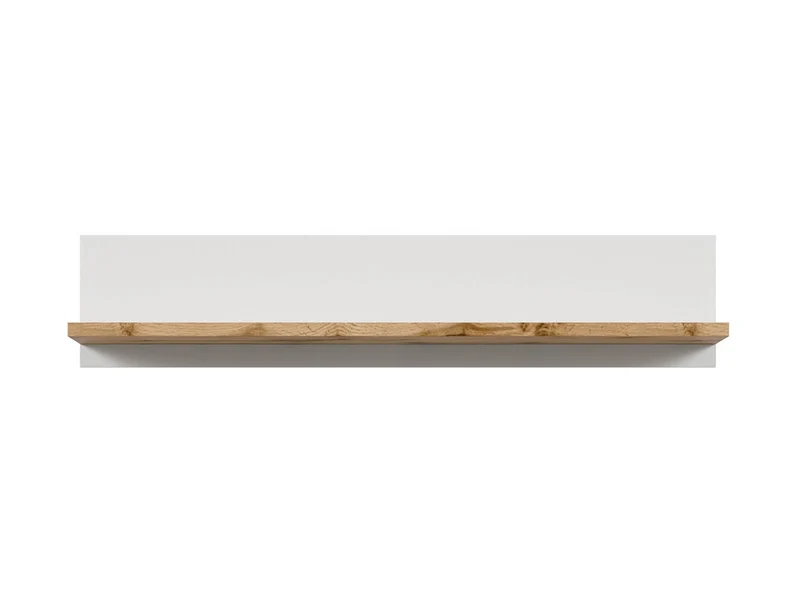 Holten — Wall Shelf | 106 × 22 cm | White & Wotan Oak | Max. 5 kg | Living Room Display