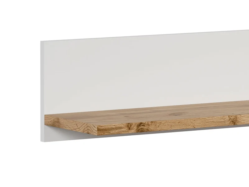 Holten — Wall Shelf | 106 × 22 cm | White & Wotan Oak | Max. 5 kg | Living Room Display
