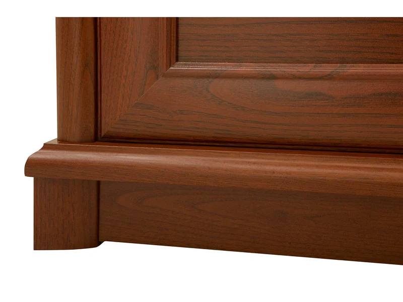Kent Double Bed 160×200 cm – Classic Carved Headboard | Chestnut