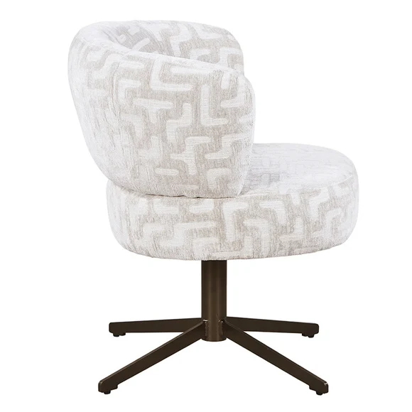 Stuhl beige drehbar, gepolsterter Esszimmerstuhl beige