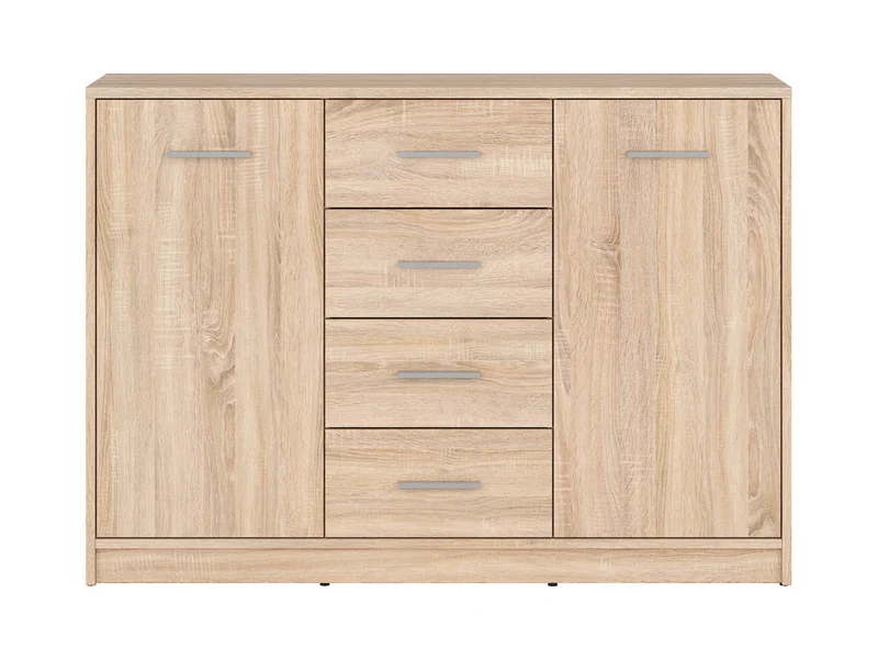 Nepo Plus Chest of Drawers 118.5 cm – 2 Doors & 4 Drawers – Sonoma Oak