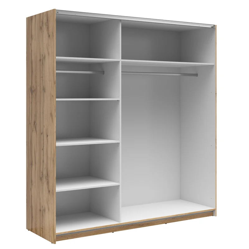 Tetrix Sliding Door Wardrobe 183 cm – Wotan Oak
