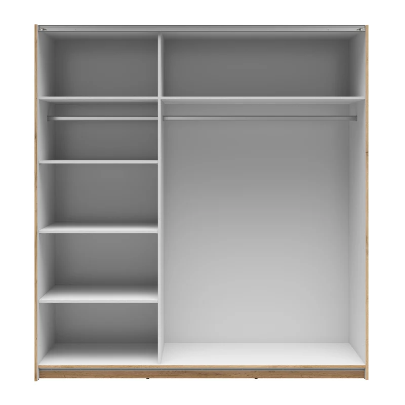 Tetrix Sliding Door Wardrobe 183 cm – Wotan Oak