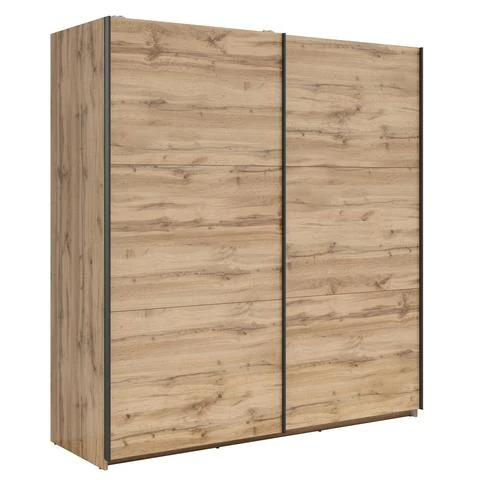 Tetrix Sliding Door Wardrobe 183 cm – Wotan Oak