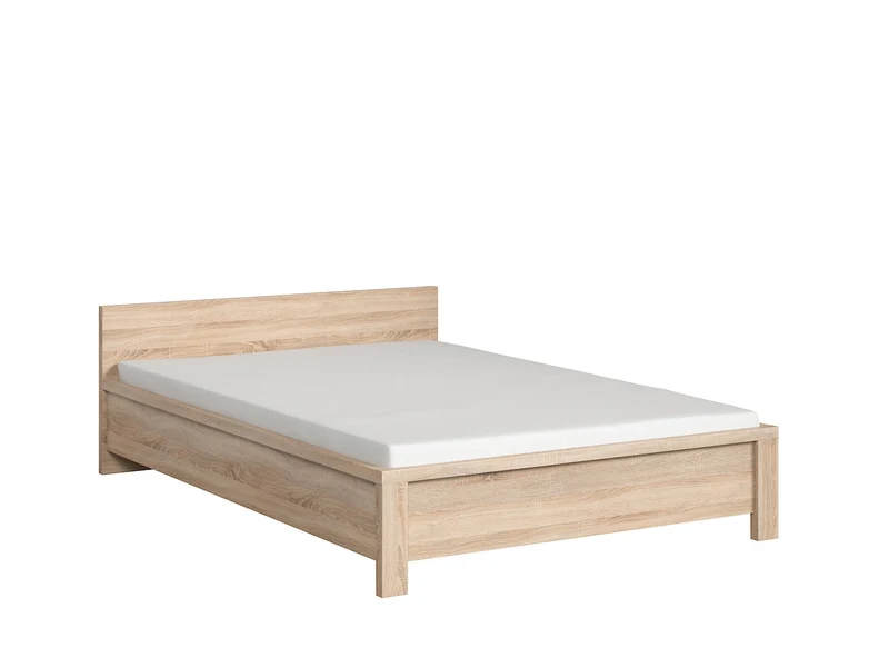 Kaspian Bed Frame 140×200 – Sonoma Oak | Frame Only, Easy Self-Assembly