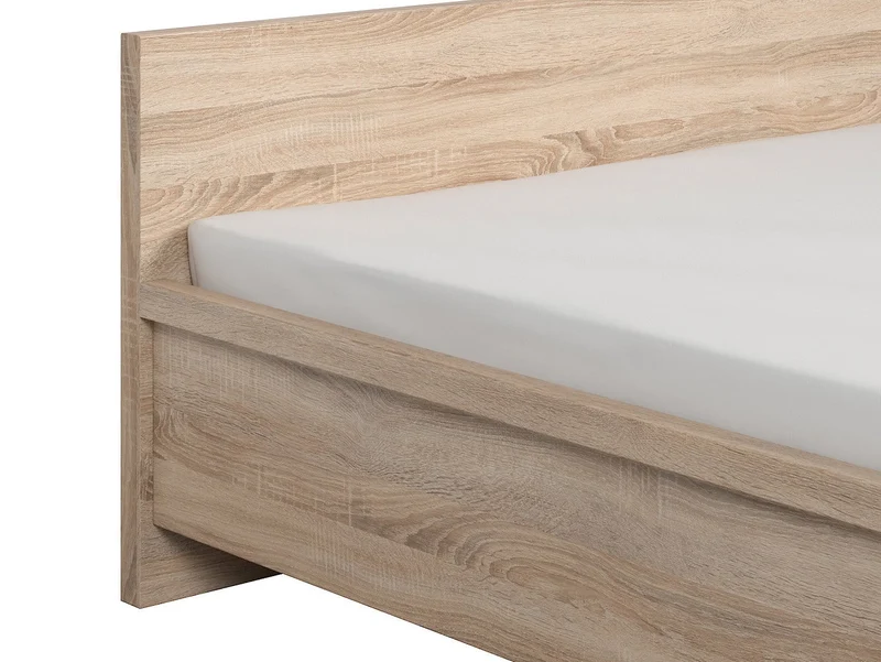 Kaspian Bed Frame 140×200 – Sonoma Oak | Frame Only, Easy Self-Assembly