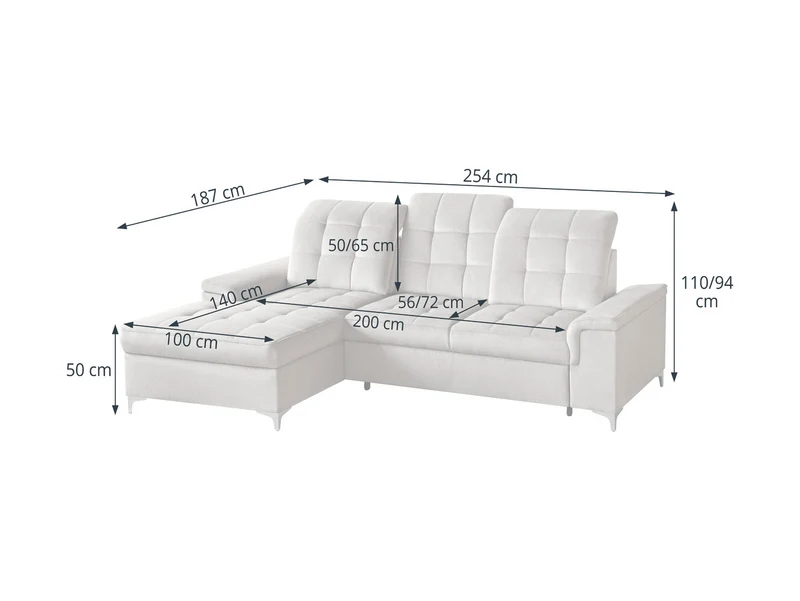 Ariado — Left-Hand Corner Sofa Bed
