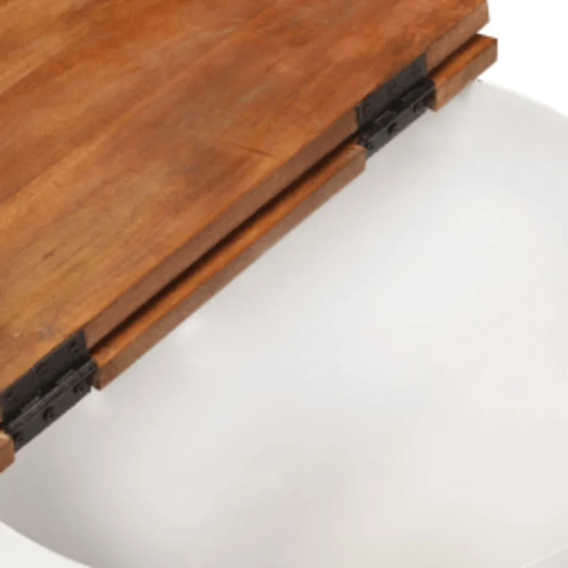 Couchtisch Altholz Massiv Weiß Schalenform