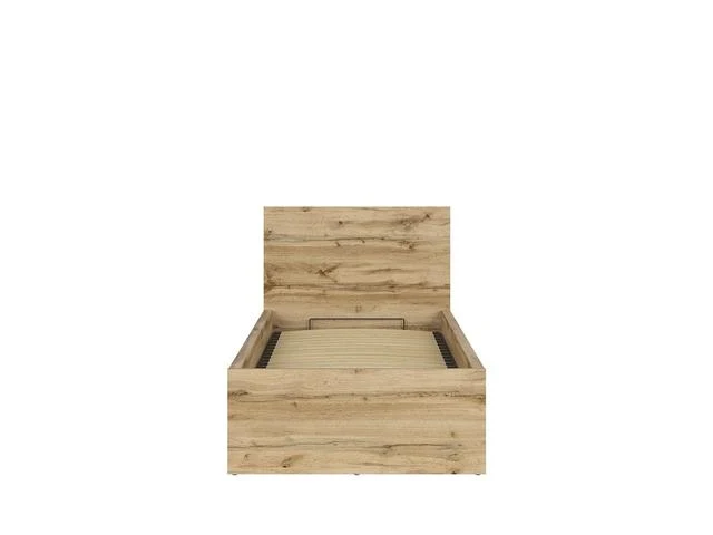 Tetrix Single Bed 90×200 with Under-Bed Storage – Wotan Oak | Teen & Guest Room | Frame Only