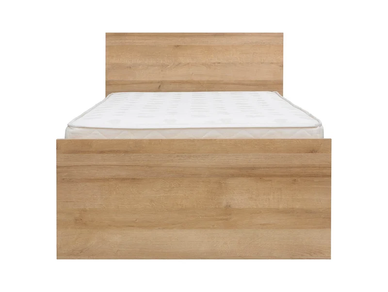 Balder Single Bed 90×200 cm – Tall Headboard, Optional Drawer | Kids & Teen | Riviera Oak