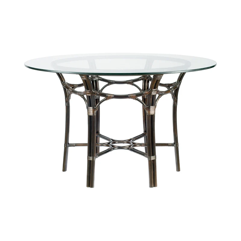 Radial Rattan Dining Table