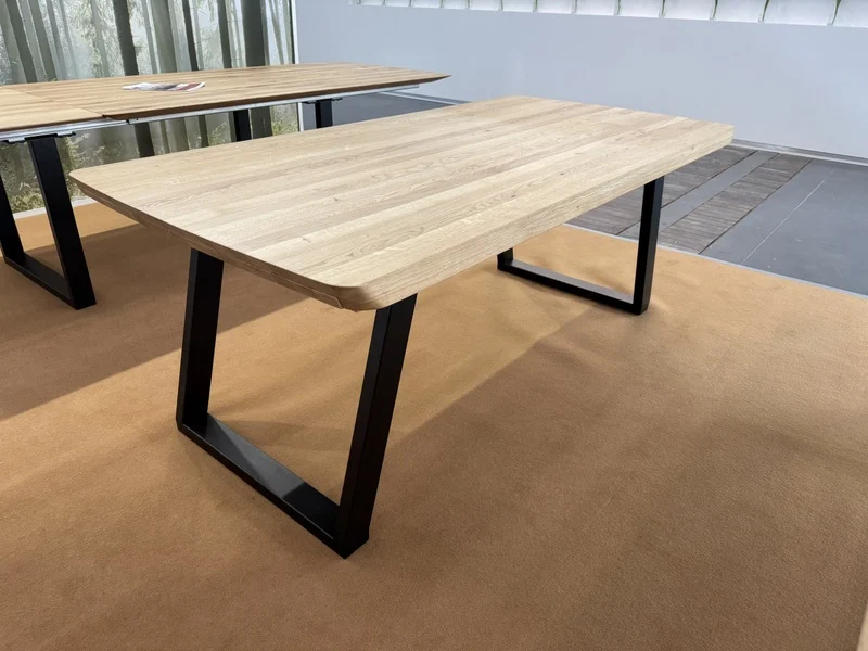 Esstisch ausziehbar Eiche massiv, Tisch ausziehbar Eiche,, ausziehbarer Tisch Eiche, Länge 180-230 cm