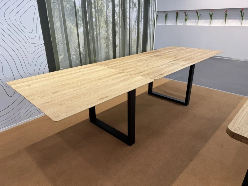 Esstisch ausziehbar Eiche massiv, Tisch ausziehbar Eiche,, ausziehbarer Tisch Eiche, Länge 180-230 cm
