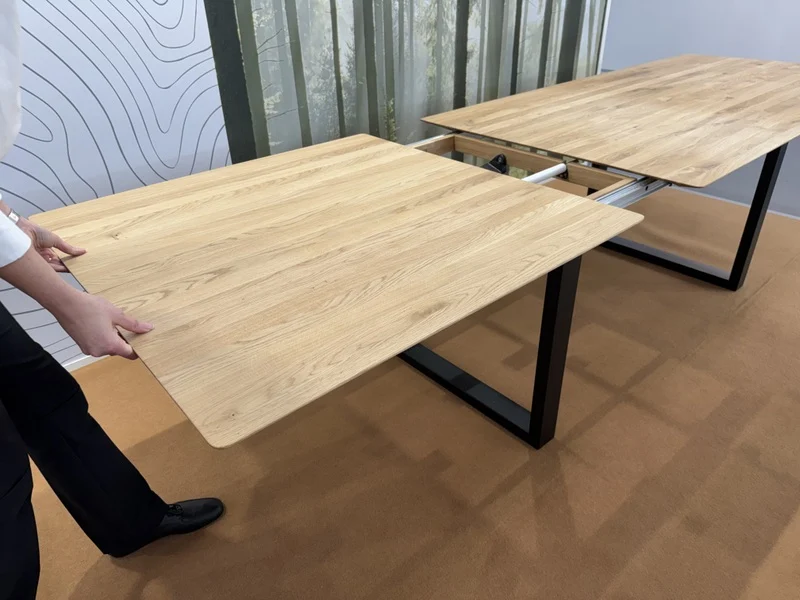 Esstisch ausziehbar Eiche massiv, Tisch ausziehbar Eiche,, ausziehbarer Tisch Eiche, Länge 180-230 cm