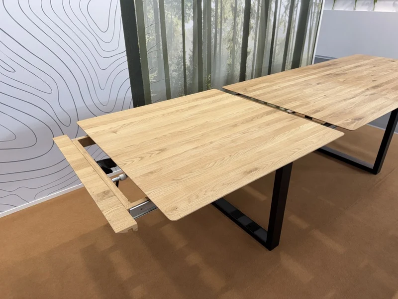 Esstisch ausziehbar Eiche massiv, Tisch ausziehbar Eiche,, ausziehbarer Tisch Eiche, Länge 180-230 cm