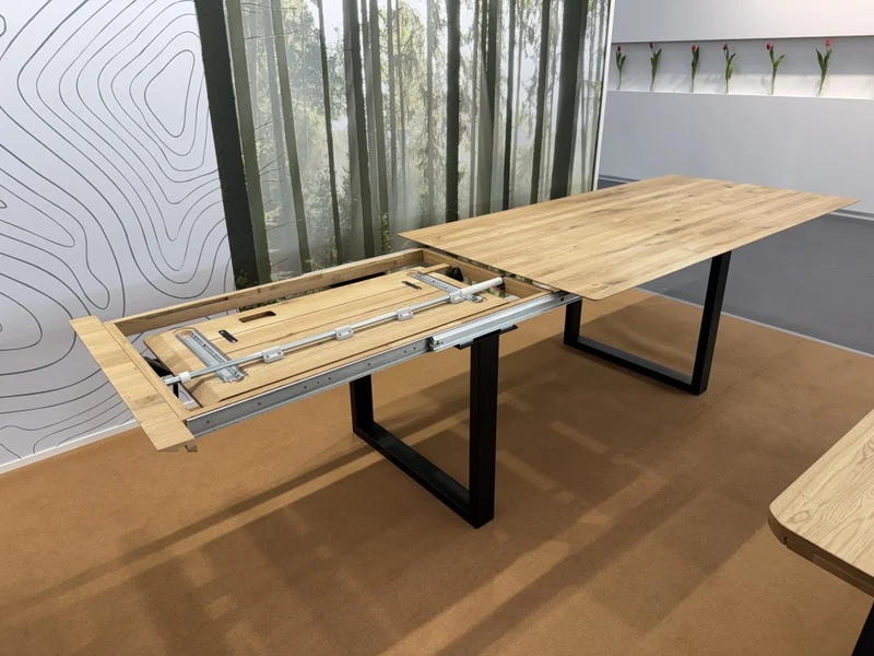 Esstisch ausziehbar Eiche massiv, Tisch ausziehbar Eiche,, ausziehbarer Tisch Eiche, Länge 180-230 cm