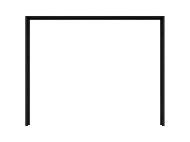 Kassel Wardrobe Surround Frame (Passe-Partout) 280×223.5 cm – Optional LED Lighting | Black Oak