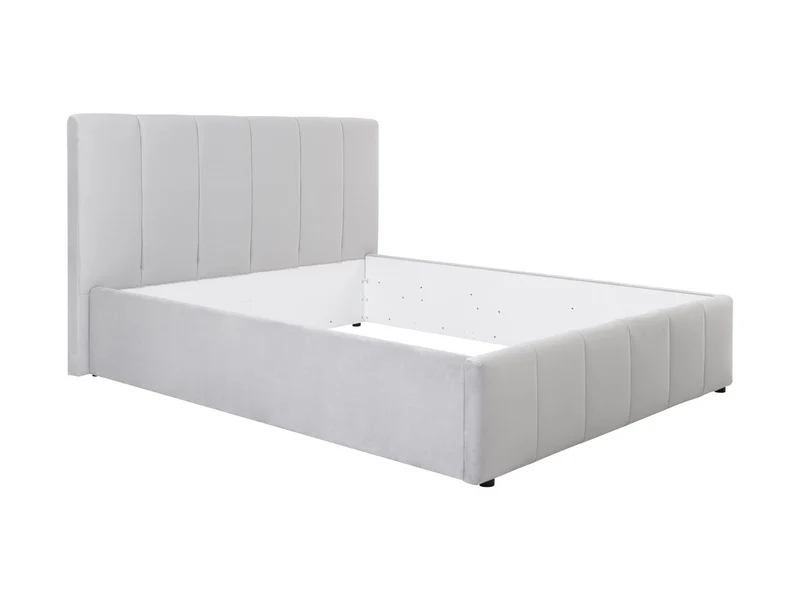Lones Upholstered Bed 160×200 cm – Bedding Storage Option, Choice of Fabric | Also in 140 & 180 cm