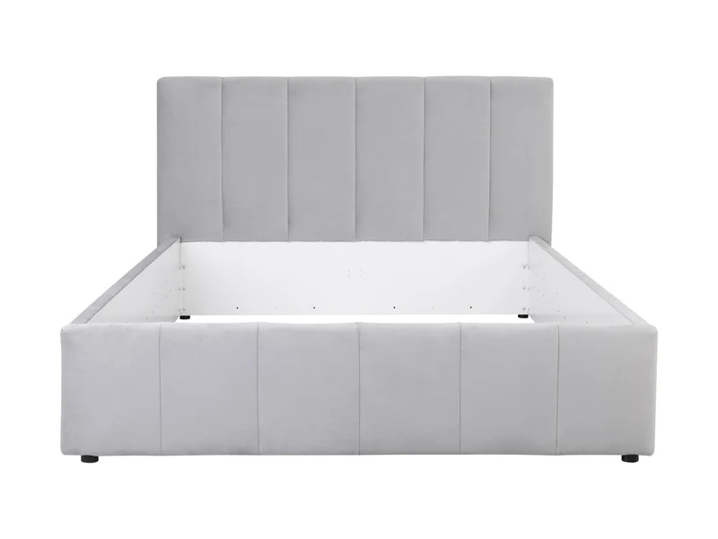 Lones Upholstered Bed 160×200 cm – Bedding Storage Option, Choice of Fabric | Also in 140 & 180 cm