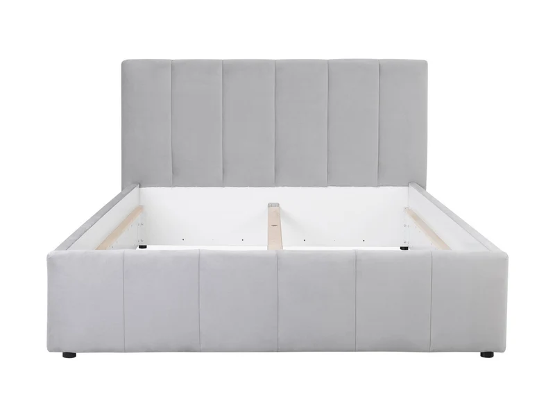 Lones Upholstered Bed 160×200 cm – Bedding Storage Option, Choice of Fabric | Also in 140 & 180 cm