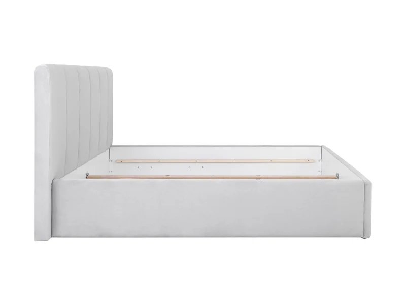 Lones Upholstered Bed 160×200 cm – Bedding Storage Option, Choice of Fabric | Also in 140 & 180 cm