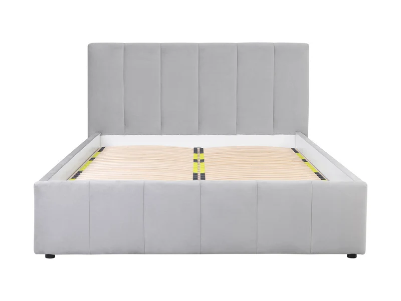Lones Upholstered Bed 160×200 cm – Bedding Storage Option, Choice of Fabric | Also in 140 & 180 cm