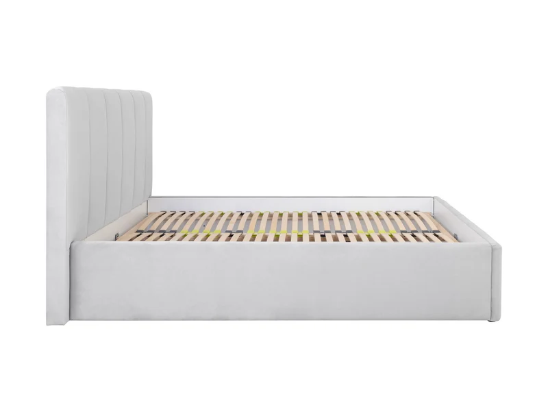 Lones Upholstered Bed 160×200 cm – Bedding Storage Option, Choice of Fabric | Also in 140 & 180 cm