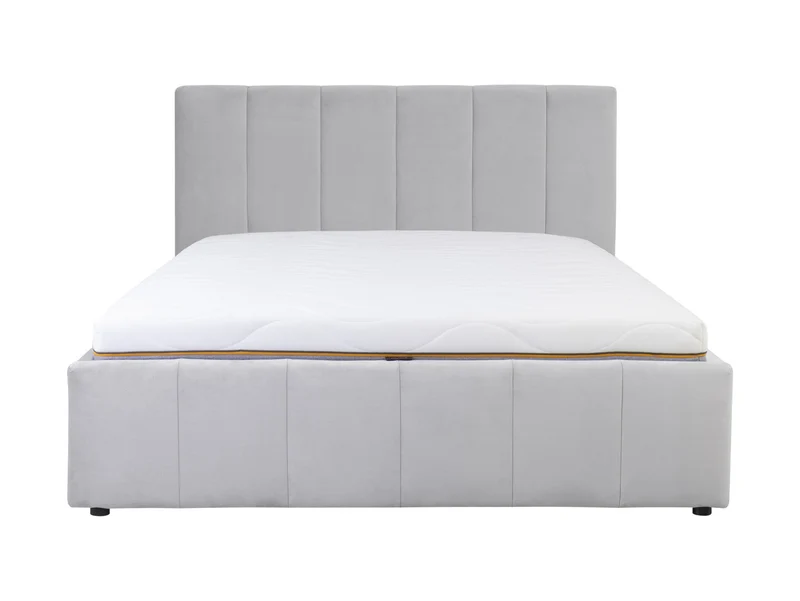 Lones Upholstered Bed 160×200 cm – Bedding Storage Option, Choice of Fabric | Also in 140 & 180 cm