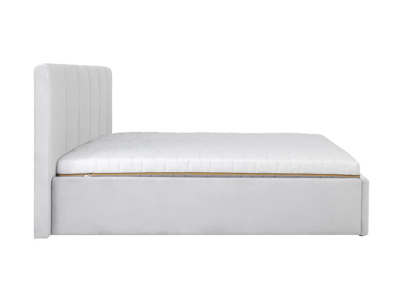 Lones Upholstered Bed 160×200 cm – Bedding Storage Option, Choice of Fabric | Also in 140 & 180 cm