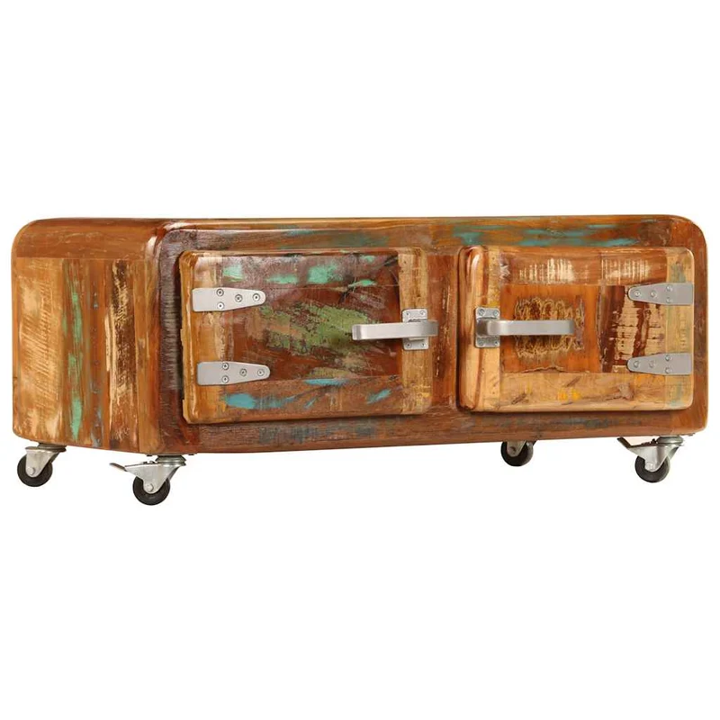 Couchtisch 85x55x40 cm Altholz Massiv
