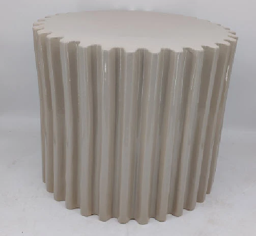 Grooves dekorativer Beistelltisch Keramik Sand