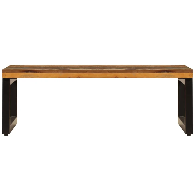 Couchtisch 100x50x35 cm Altholz und Stahl