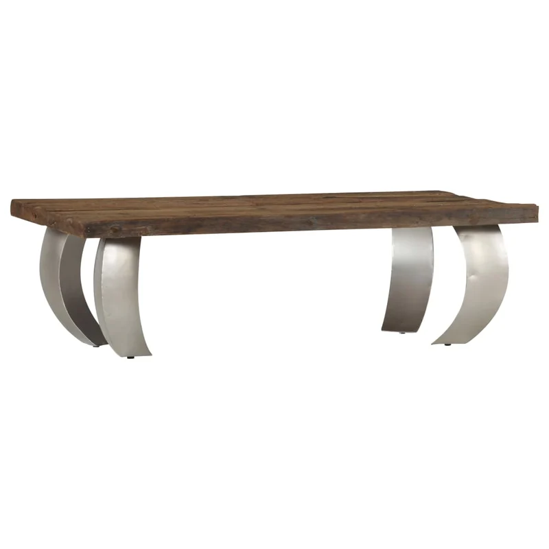 Opium-Couchtisch Altholz und Stahl 110×60×35 cm