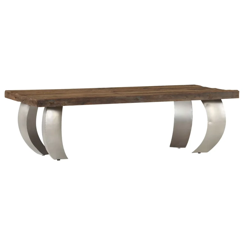 Opium-Couchtisch Altholz und Stahl 110×60×35 cm