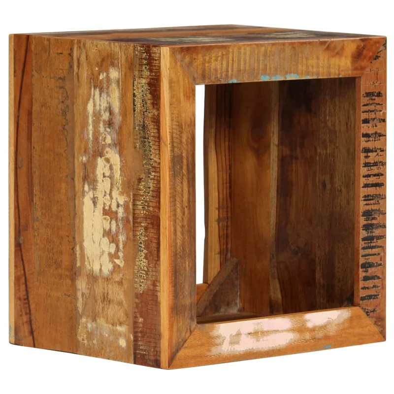 Hocker 40x30x40 cm Altholz Massiv