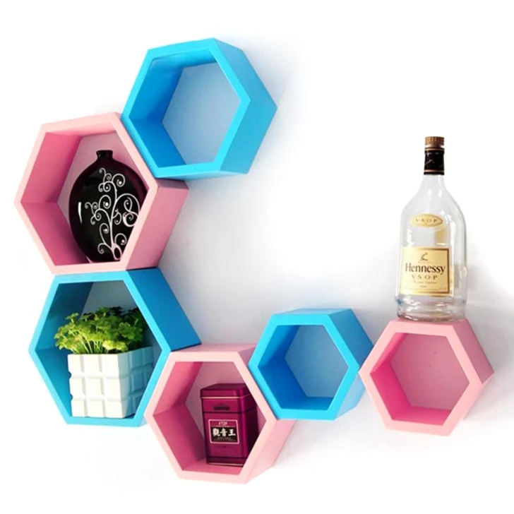 Decornation Edgerton Hexagon Wall Shelves