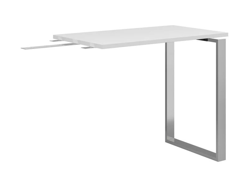 Nevada Desk Extension Unit 85×56×77 cm – Corner Desk Connector | White