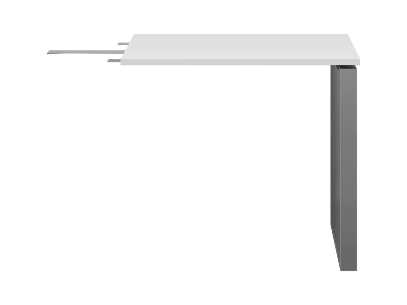 Nevada Desk Extension Unit 85×56×77 cm – Corner Desk Connector | White